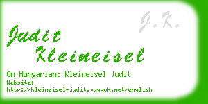 judit kleineisel business card